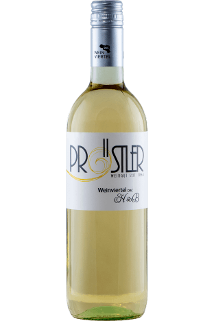Die Weinflasche Grüner Veltliner Weinviertel DAC H & B - Weinbau Pröstler in Haugsdorf
