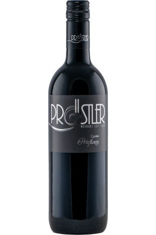 Eine Flasche Rotwein-Cuvée Pröstlerin - Weinbau Pröstler