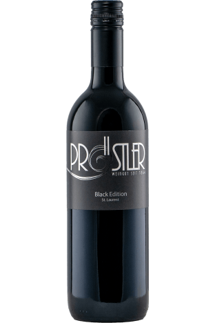 Eine Flasche St. Laurent Black Edition - Weinbau Pröstler