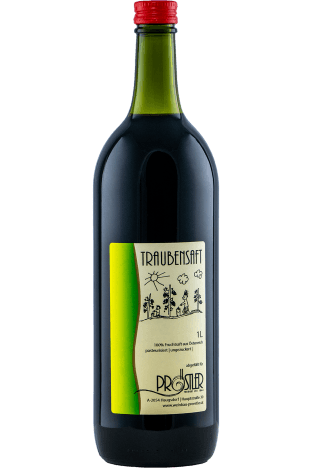 Eine Flasche Traubensaft alkoholfrei - Weinbau Pröstler